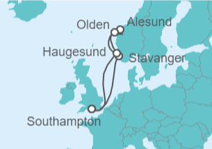 Itinerario del Crucero Magia Disney en Fiordos Noruegos - Disney Cruise Line
