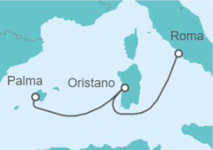 Itinerario del Crucero Italia, Islas Baleares - Costa Cruceros