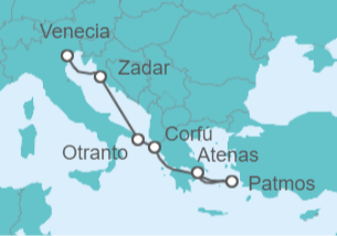 Itinerario del Crucero Islas Griegas y Venecia - Explora Journeys