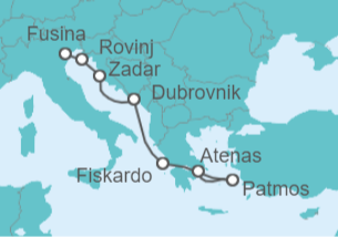 Itinerario del Crucero Islas Griegas y Croacia - Explora Journeys