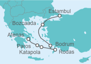 Itinerario del Crucero Turquía e Islas Griegas - Explora Journeys