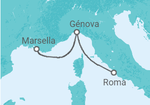 Itinerario del Crucero Italia - Costa Cruceros