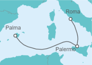 Itinerario del Crucero Italia - Costa Cruceros