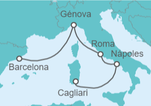 Itinerario del Crucero Italia - Costa Cruceros