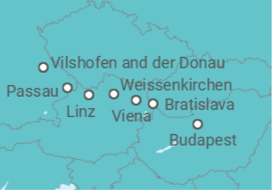 Itinerario del Crucero Alemania, Austria, Hungría - AmaWaterways