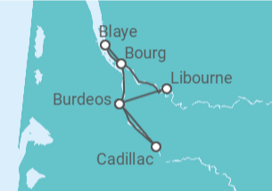 Itinerario del Crucero Francia - AmaWaterways