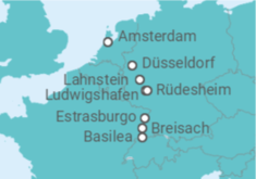 Itinerario del Crucero Alemania, Holanda - AmaWaterways