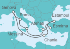 Itinerario del Crucero Italia, Grecia, Turquía - MSC Cruceros