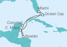 Itinerario del Crucero Caribe Occidental TI - MSC Cruceros