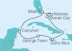 Itinerario del Crucero Bahamas, Jamaica, Islas Caimán, México - MSC Cruceros