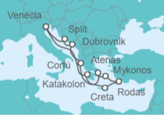 Itinerario del Crucero Grecia, Croacia - MSC Cruceros