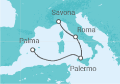Itinerario del Crucero Italia - Costa Cruceros