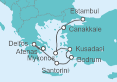 Itinerario del Crucero Desde Pireo (Atenas) a Estambul (Turquía) - WindStar Cruises