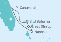 Itinerario del Crucero Bahamas - NCL Norwegian Cruise Line