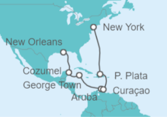 Itinerario del Crucero Caribe: Curaçao y Aruba - NCL Norwegian Cruise Line