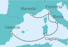 Itinerario del Crucero Italia - MSC Cruceros