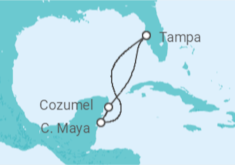 Itinerario del Crucero México - Royal Caribbean