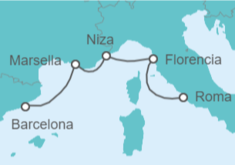 Itinerario del Crucero España, Francia, Italia - WindStar Cruises