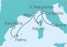 Itinerario del Crucero Mediterráneo occidental - Royal Caribbean