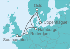 Itinerario del Crucero Noruega, Dinamarca, Alemania, Holanda - Royal Caribbean