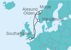 Itinerario del Crucero Noruega - Royal Caribbean