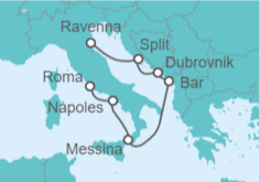 Itinerario del Crucero Italia y Croacia - Royal Caribbean