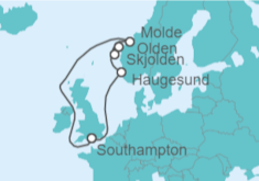 Itinerario del Crucero Noruega 2025 - Royal Caribbean