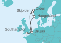Itinerario del Crucero Bélgica, Noruega - Royal Caribbean