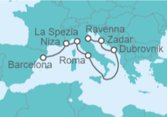 Itinerario del Crucero Croacia, Montenegro, Italia, Francia - Royal Caribbean