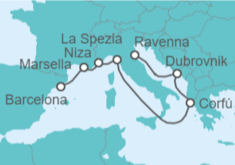 Itinerario del Crucero Croacia, Grecia, Italia, Francia - Royal Caribbean