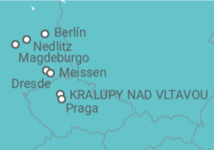 Itinerario del Crucero Crucero fluvial de Berlín a Praga (formula puerto/puerto) - CroisiEurope