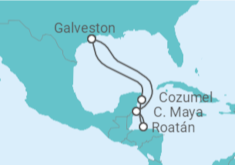 Itinerario del Crucero Honduras, México - Royal Caribbean