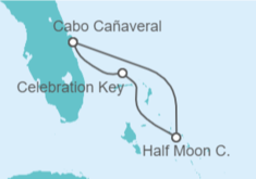 Itinerario del Crucero De Puerto Cañaveral a Bahamas - Carnival Cruise Line