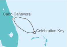 Itinerario del Crucero De Cabo Cañaveral a Bahamas  - Carnival Cruise Line