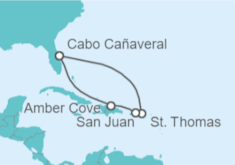 Itinerario del Crucero Caribe Oriental - Carnival Cruise Line