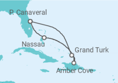 Itinerario del Crucero Bahamas - Carnival Cruise Line