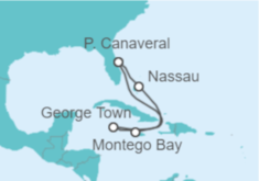 Itinerario del Crucero Caribe Oriental  - Carnival Cruise Line