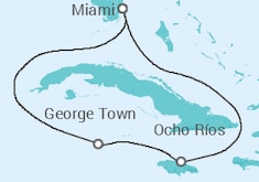 Itinerario del Crucero Islas Caimán, Jamaica - Carnival Cruise Line