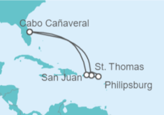 Itinerario del Crucero Islas Vírgenes  - Carnival Cruise Line