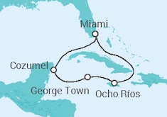 Itinerario del Crucero Jamaica, Islas Caimán y México - Carnival Cruise Line