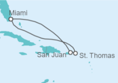 Itinerario del Crucero Puerto Rico e Islas Vírgenes  - Carnival Cruise Line