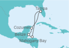 Itinerario del Crucero Caribe Occidental - Carnival Cruise Line