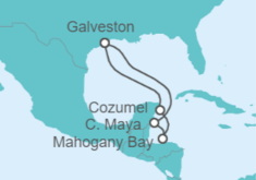 Itinerario del Crucero México - Carnival Cruise Line