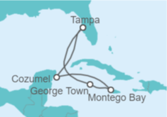 Itinerario del Crucero Caribe Occidental - Carnival Cruise Line