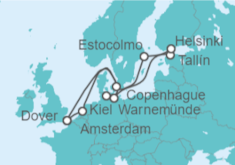 Itinerario del Crucero Capitales Bálticas  - Carnival Cruise Line