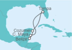 Itinerario del Crucero México, Belice - Carnival Cruise Line