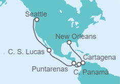 Itinerario del Crucero México, Costa Rica, Panamá, Colombia - Carnival Cruise Line