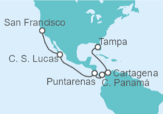 Itinerario del Crucero Colombia, Panamá, Costa Rica, México - Carnival Cruise Line