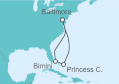 Itinerario del Crucero Estados Unidos (EE.UU.) - Carnival Cruise Line