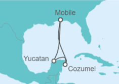 Itinerario del Crucero México - Carnival Cruise Line